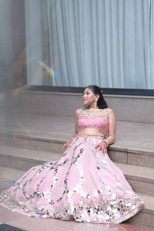 Pure Georgette Lehenga