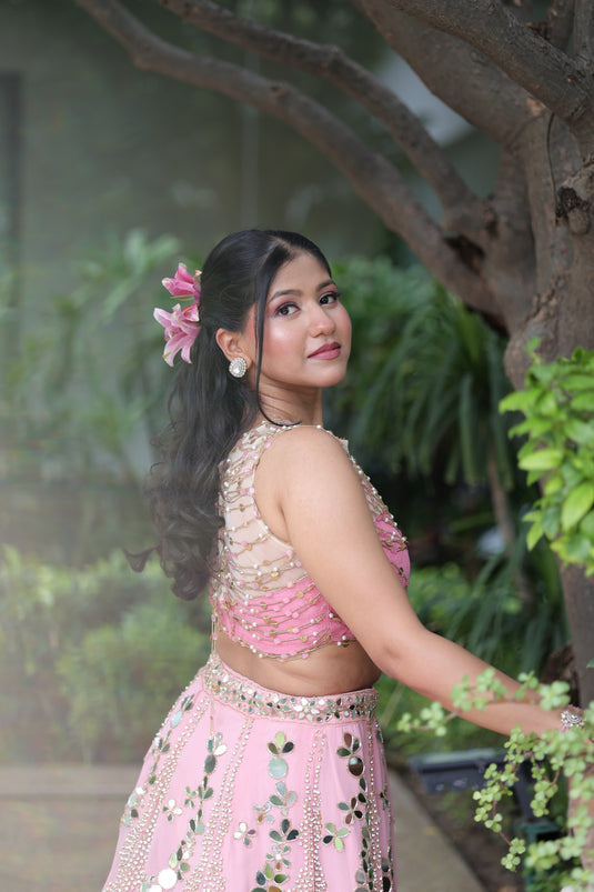 Pure Georgette Lehenga
