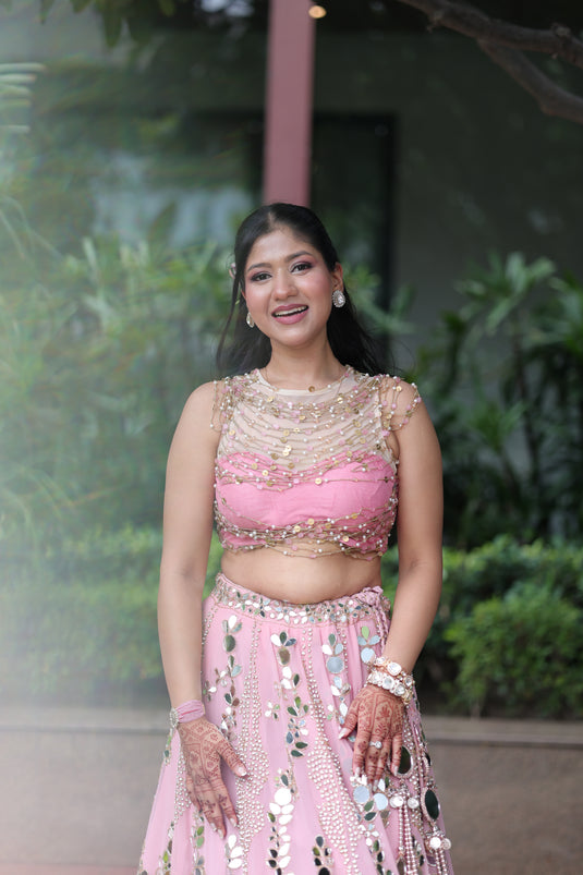 Pure Georgette Lehenga