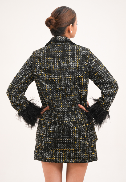 Black Tweed Co-ord set