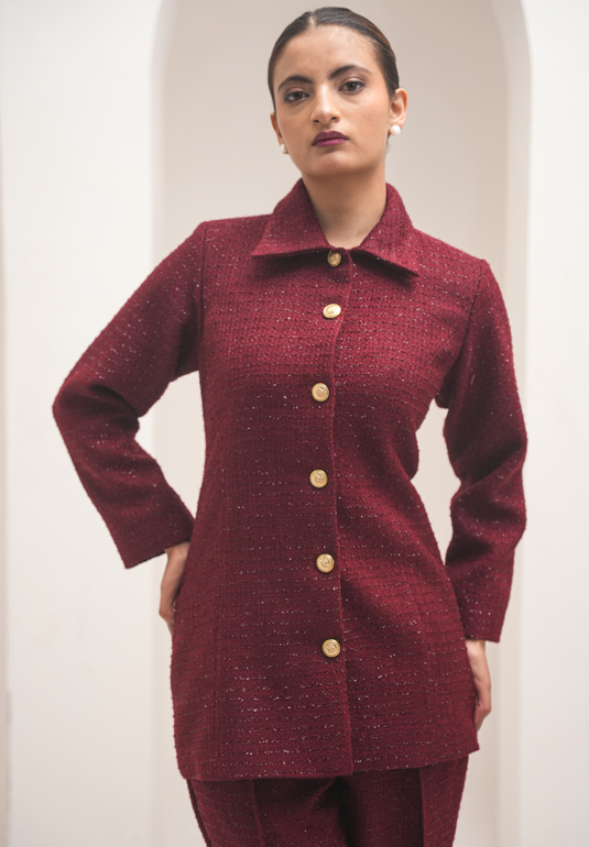 Red Tweed Co-ord set