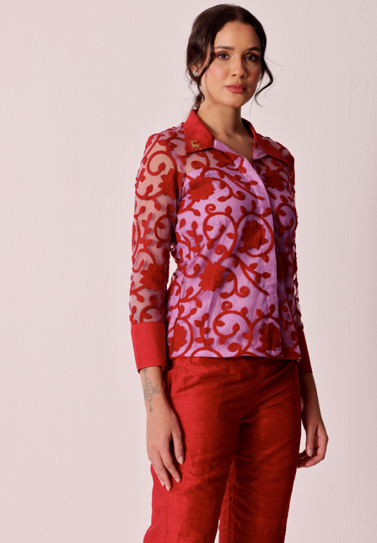 Rouge Aari Co-ord Set