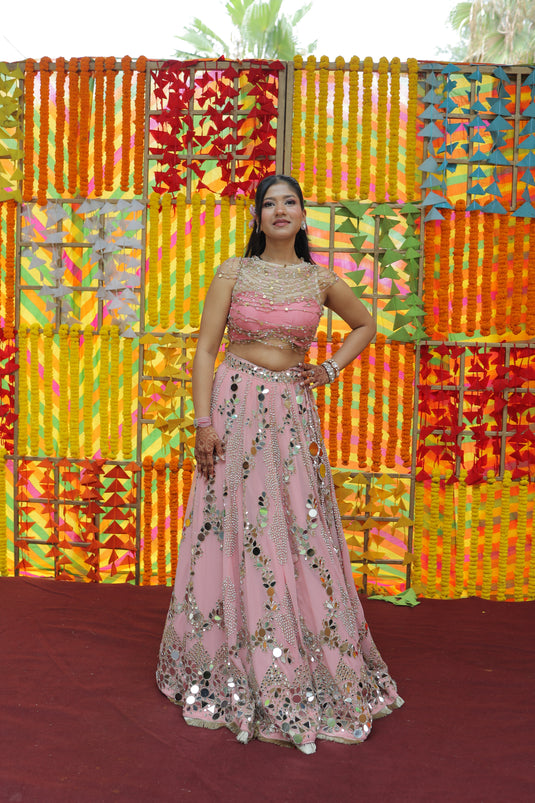 Pure Georgette Lehenga