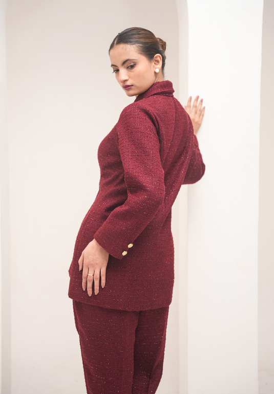 Red Tweed Co-ord set