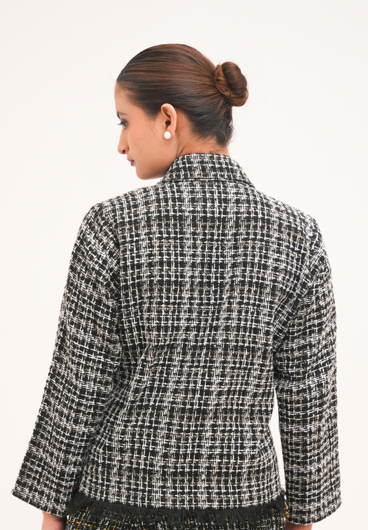 Black Tweed Blazer