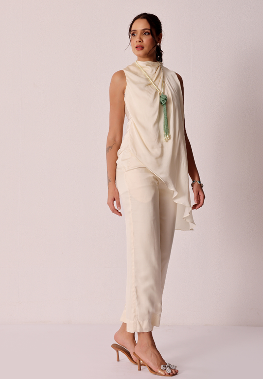 Ivory Cascade Co-ord Set