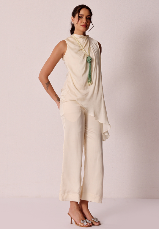 Ivory Cascade Co-ord Set